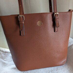 Anne Klein purse camel brown tote shoulder bag